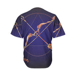 Astrological Sagittarius Sign Print Men's Baseball Jersey