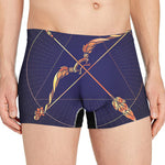 Astrological Sagittarius Sign Print Men's Boxer Briefs