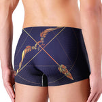 Astrological Sagittarius Sign Print Men's Boxer Briefs