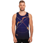 Astrological Sagittarius Sign Print Men's Tank Top