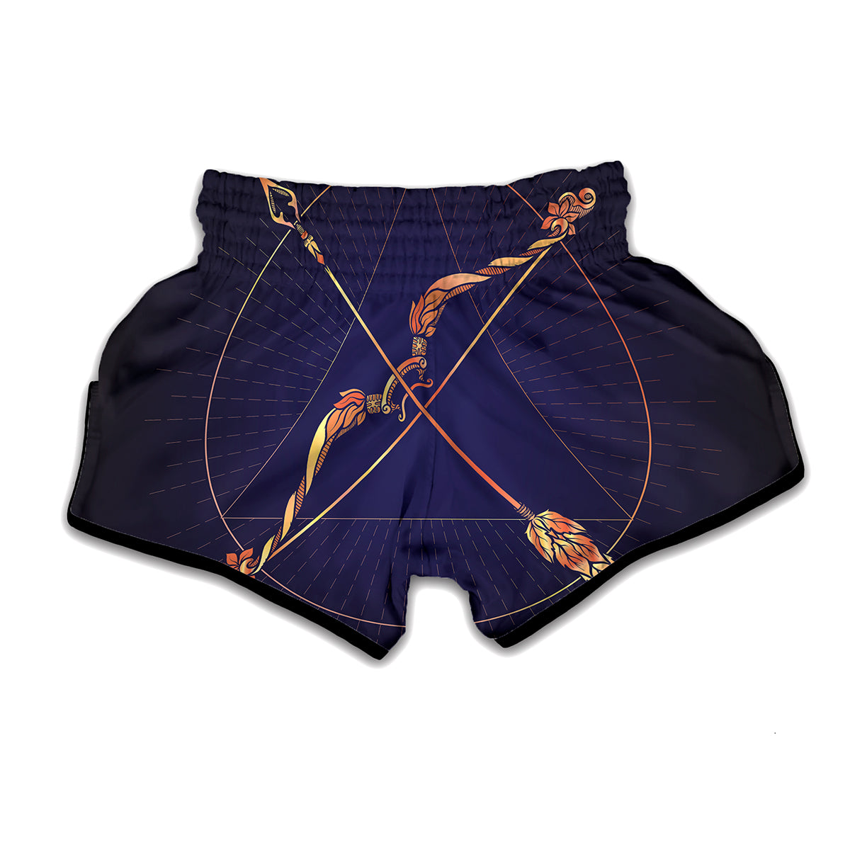 Astrological Sagittarius Sign Print Muay Thai Boxing Shorts