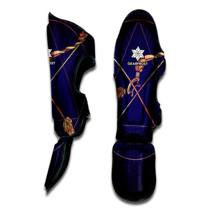 Astrological Sagittarius Sign Print Muay Thai Shin Guard