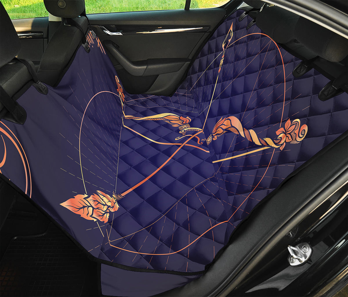 Astrological Sagittarius Sign Print Pet Car Back Seat Cover