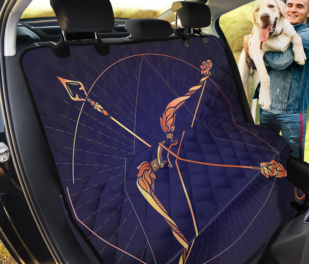 Astrological Sagittarius Sign Print Pet Car Back Seat Cover