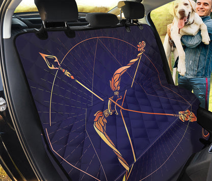 Astrological Sagittarius Sign Print Pet Car Back Seat Cover