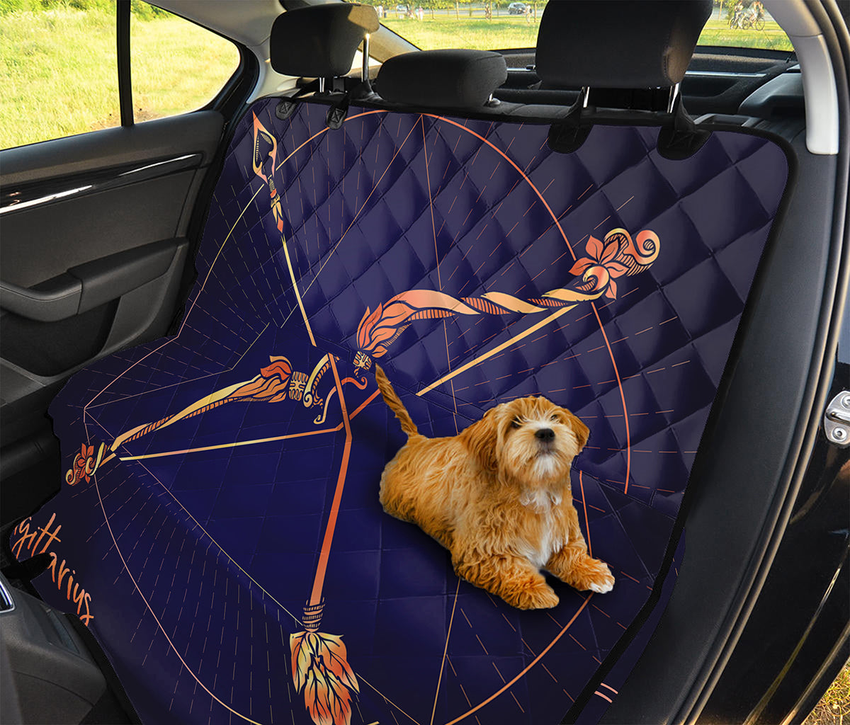 Astrological Sagittarius Sign Print Pet Car Back Seat Cover
