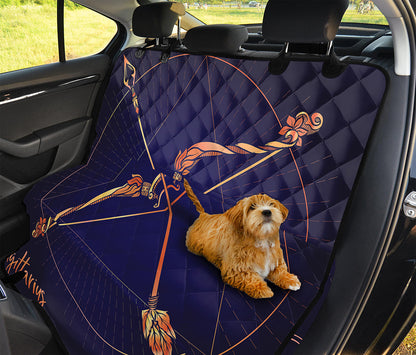 Astrological Sagittarius Sign Print Pet Car Back Seat Cover