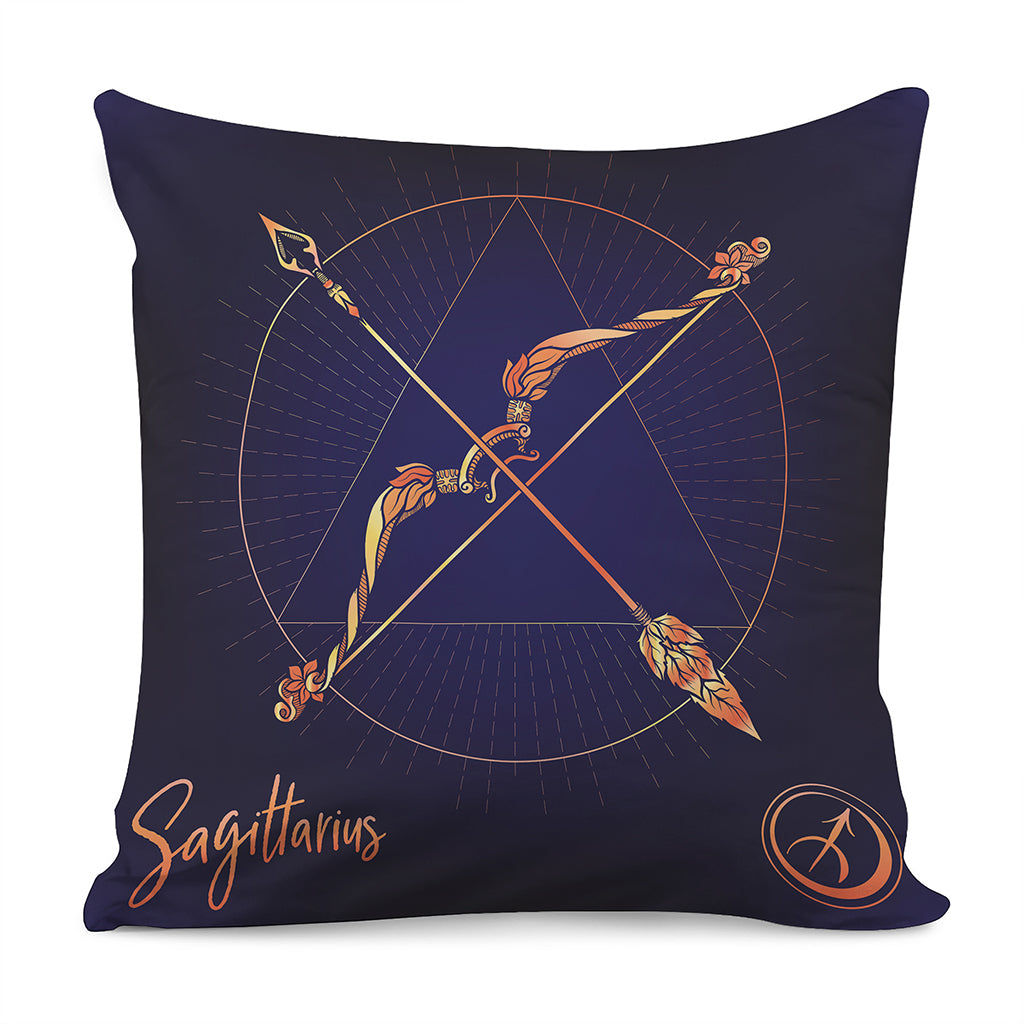 Astrological Sagittarius Sign Print Pillow Cover