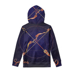Astrological Sagittarius Sign Print Pullover Hoodie