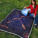 Astrological Sagittarius Sign Print Quilt