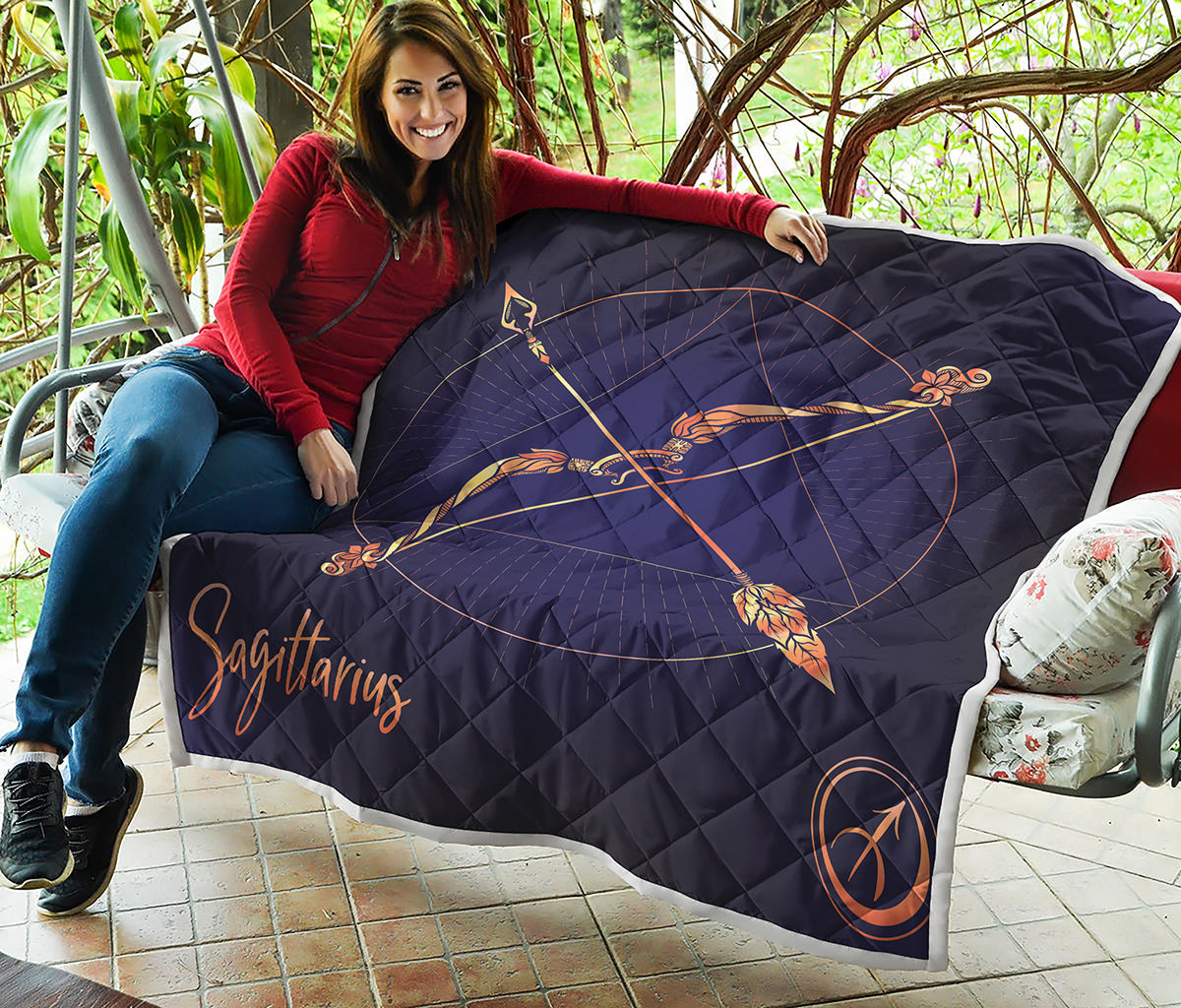 Astrological Sagittarius Sign Print Quilt