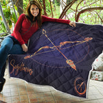 Astrological Sagittarius Sign Print Quilt