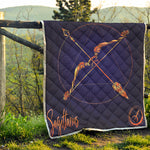 Astrological Sagittarius Sign Print Quilt