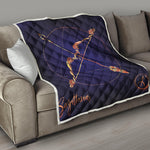 Astrological Sagittarius Sign Print Quilt