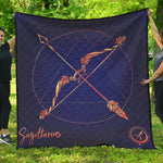 Astrological Sagittarius Sign Print Quilt