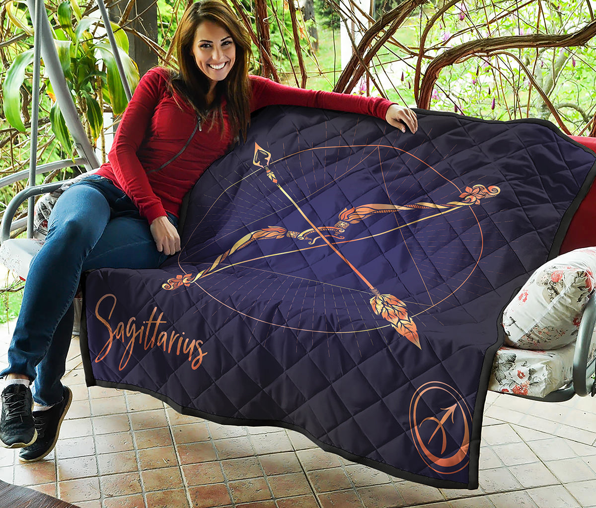 Astrological Sagittarius Sign Print Quilt