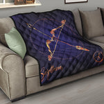 Astrological Sagittarius Sign Print Quilt