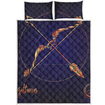 Astrological Sagittarius Sign Print Quilt Bed Set