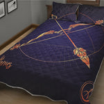 Astrological Sagittarius Sign Print Quilt Bed Set