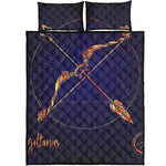 Astrological Sagittarius Sign Print Quilt Bed Set