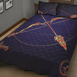 Astrological Sagittarius Sign Print Quilt Bed Set