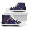 Astrological Sagittarius Sign Print White High Top Sneakers