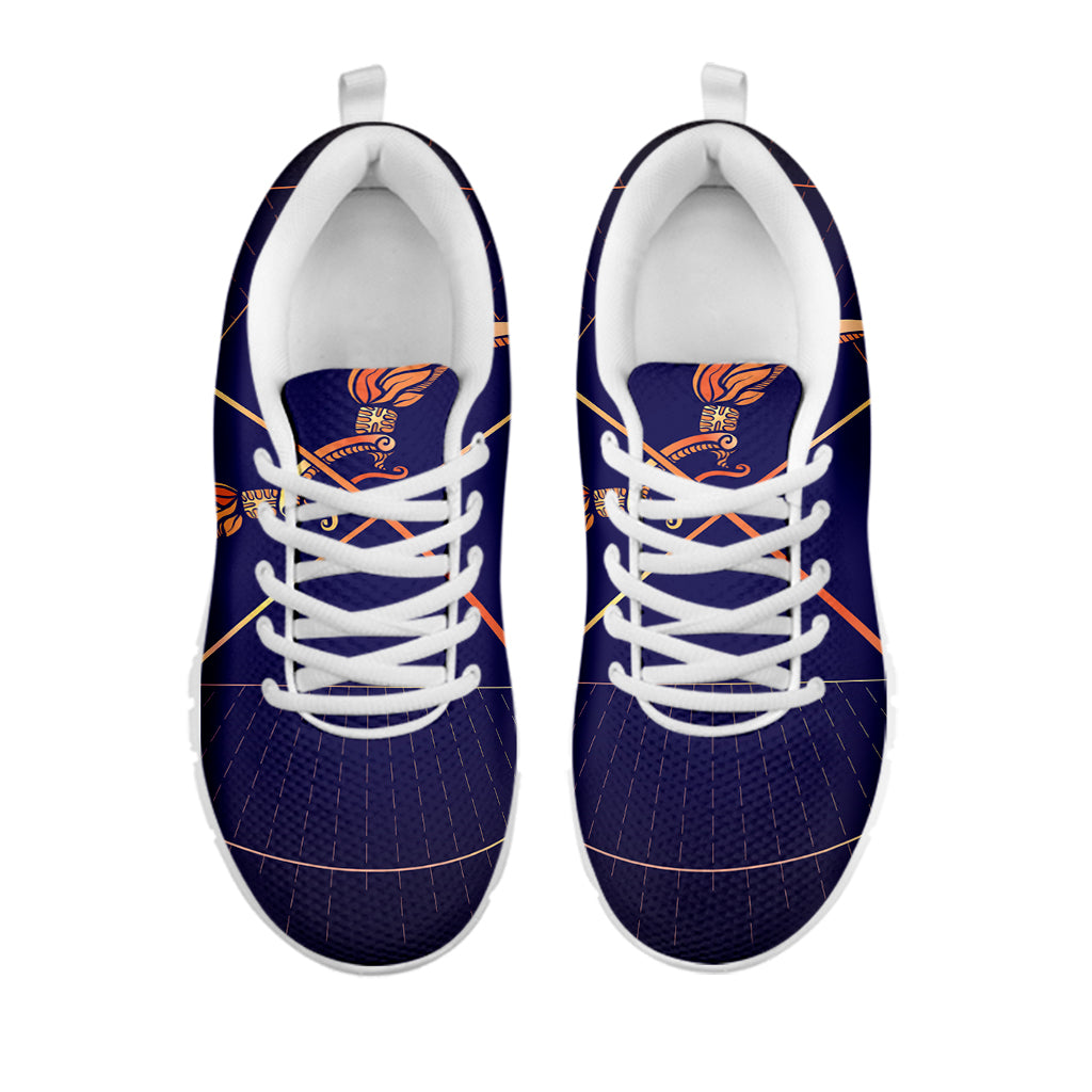 Astrological Sagittarius Sign Print White Sneakers