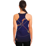 Astrological Sagittarius Sign Print Women's Racerback Tank Top