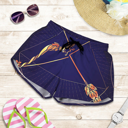 Astrological Sagittarius Sign Print Women's Shorts