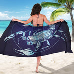 Astrological Scorpio Sign Print Beach Sarong Wrap