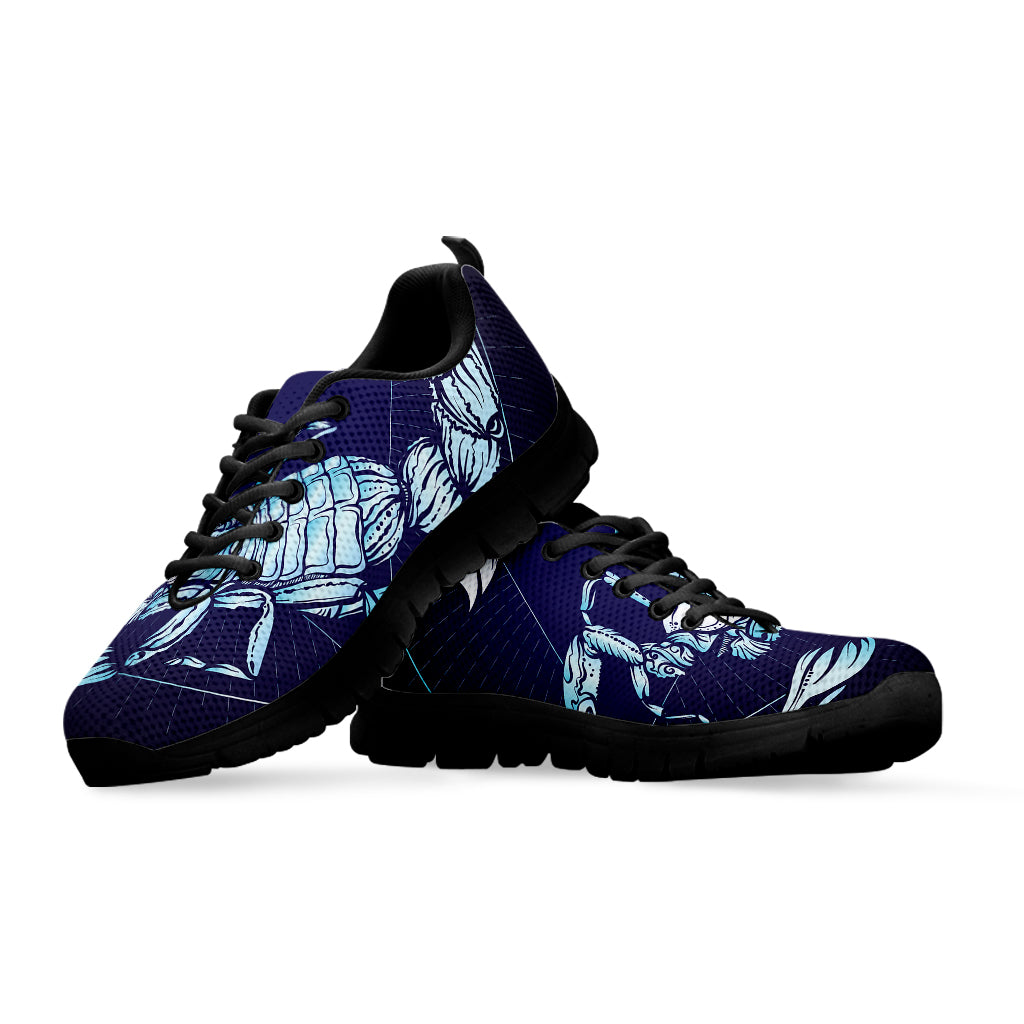 Astrological Scorpio Sign Print Black Sneakers