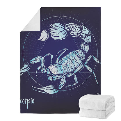 Astrological Scorpio Sign Print Blanket