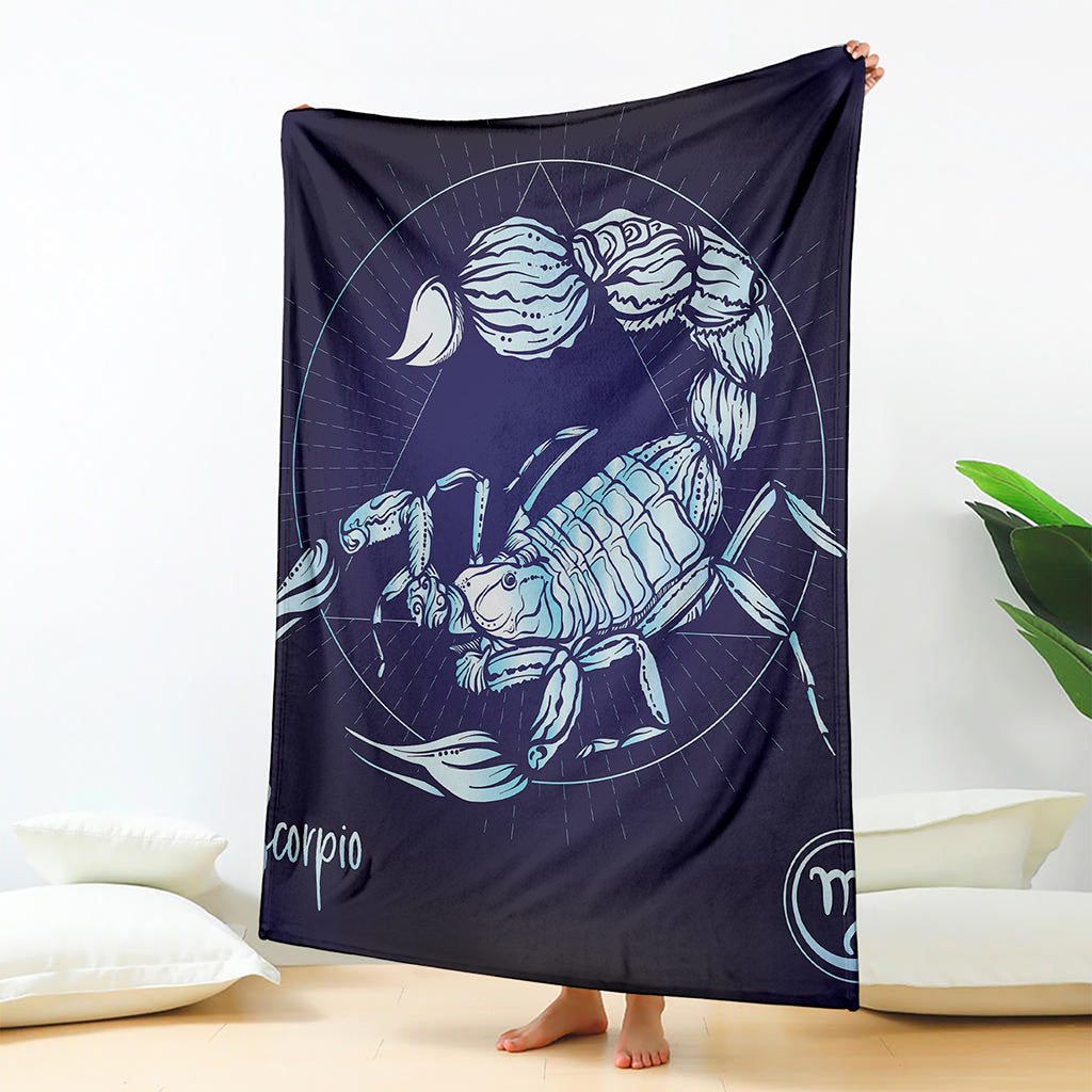 Astrological Scorpio Sign Print Blanket