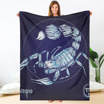 Astrological Scorpio Sign Print Blanket