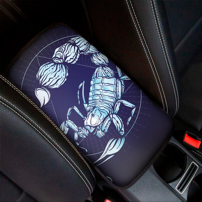Astrological Scorpio Sign Print Car Center Console Cover