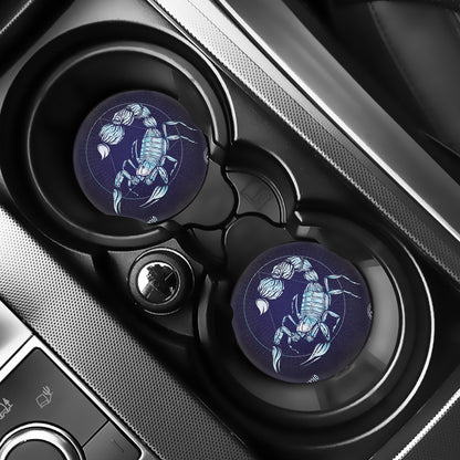 Astrological Scorpio Sign Print Car Coasters