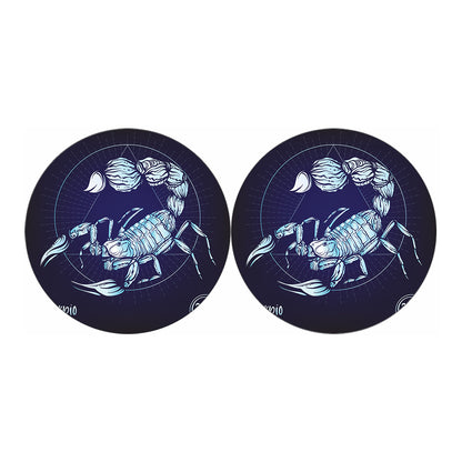 Astrological Scorpio Sign Print Car Coasters
