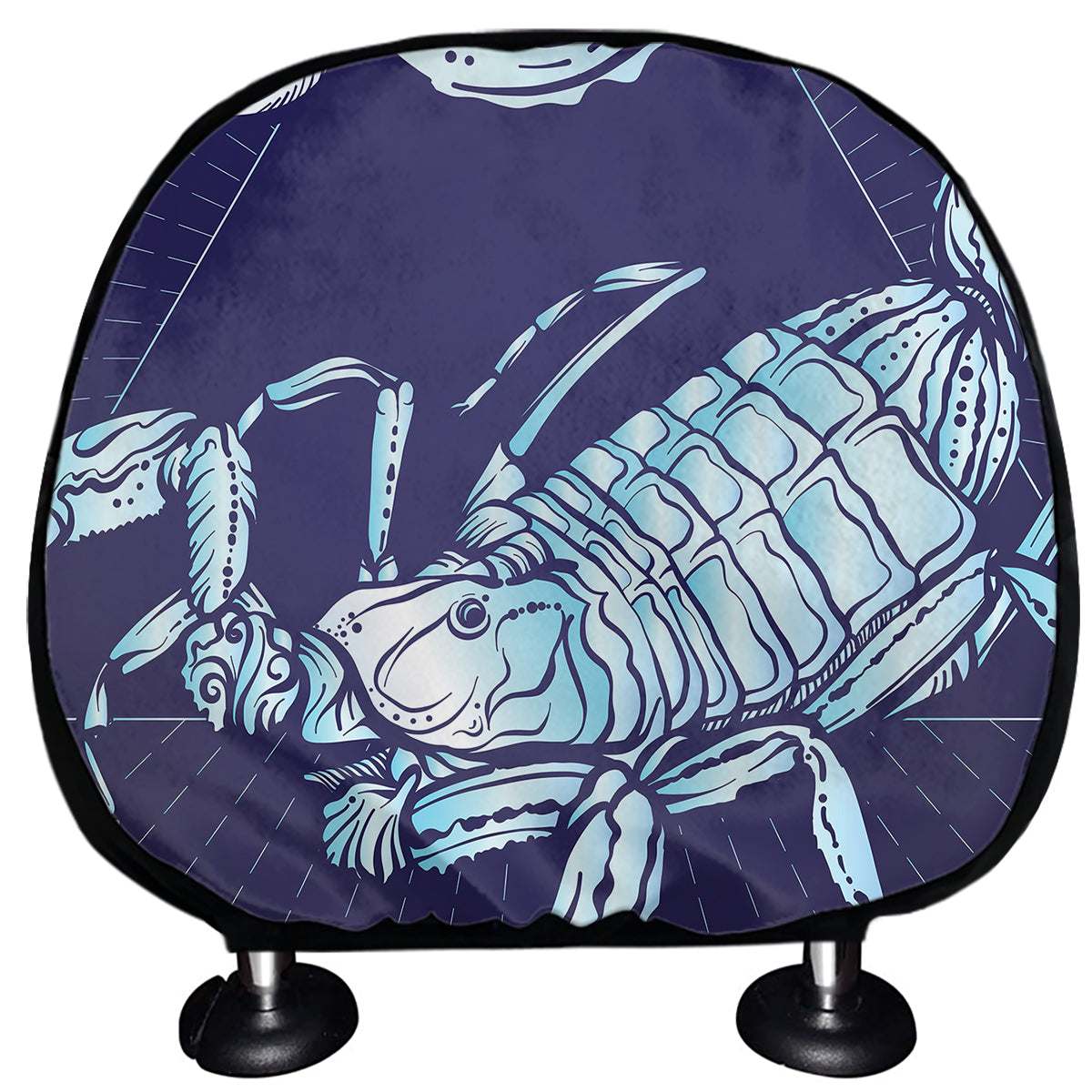 Astrological Scorpio Sign Print Car Headrest Covers