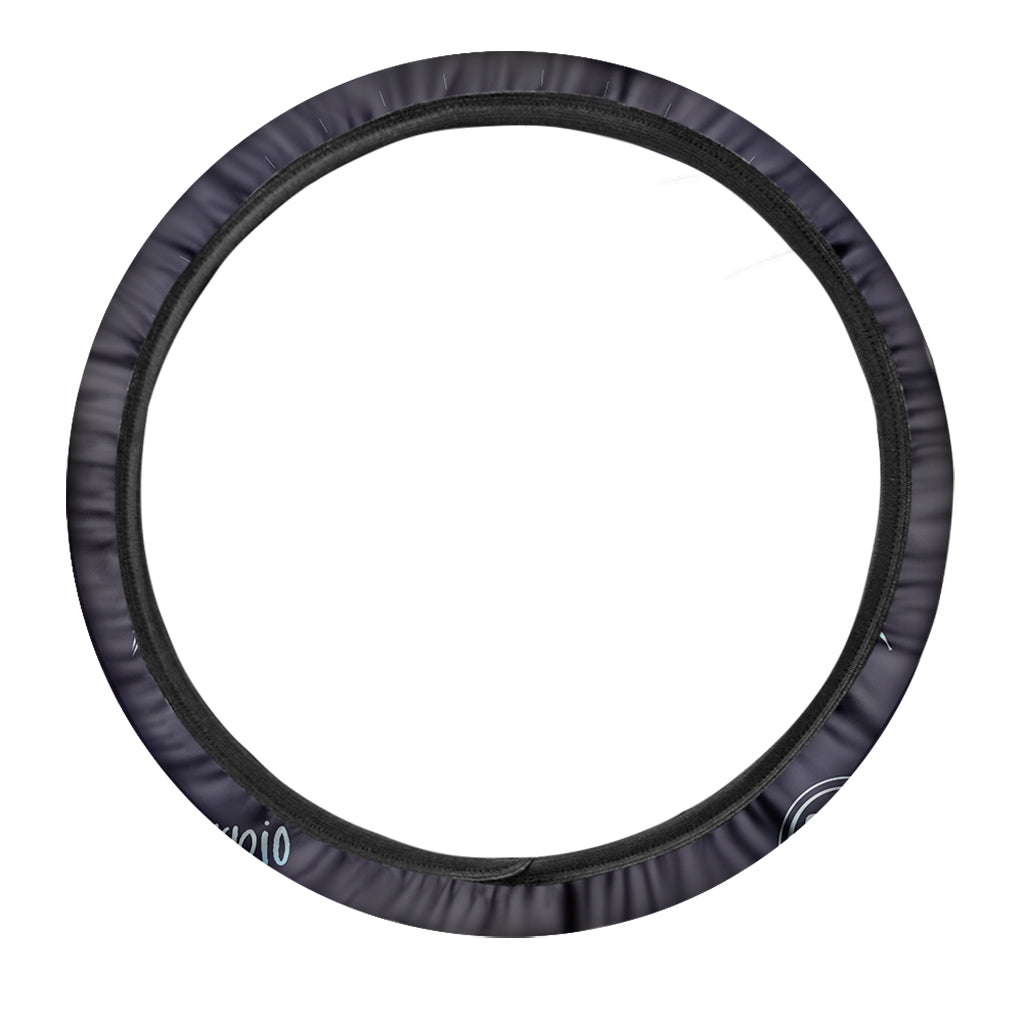 Astrological Scorpio Sign Print Car Steering Wheel Cover