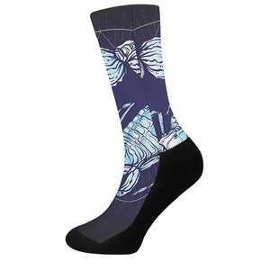 Astrological Scorpio Sign Print Crew Socks