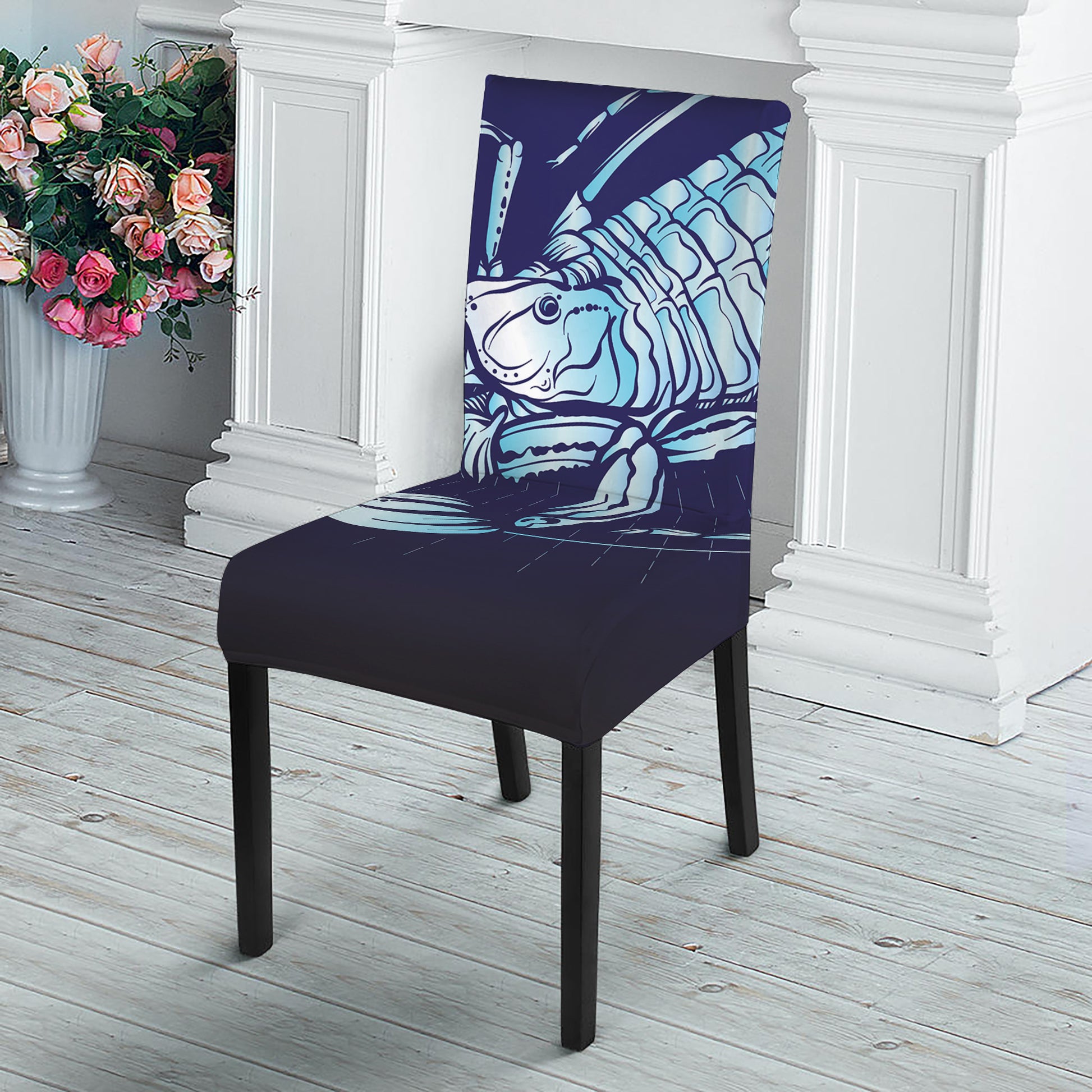Astrological Scorpio Sign Print Dining Chair Slipcover