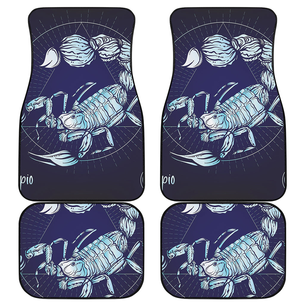 Astrological Scorpio Sign Print Front and Back Car Floor Mats