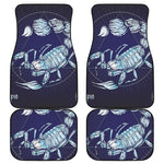 Astrological Scorpio Sign Print Front and Back Car Floor Mats