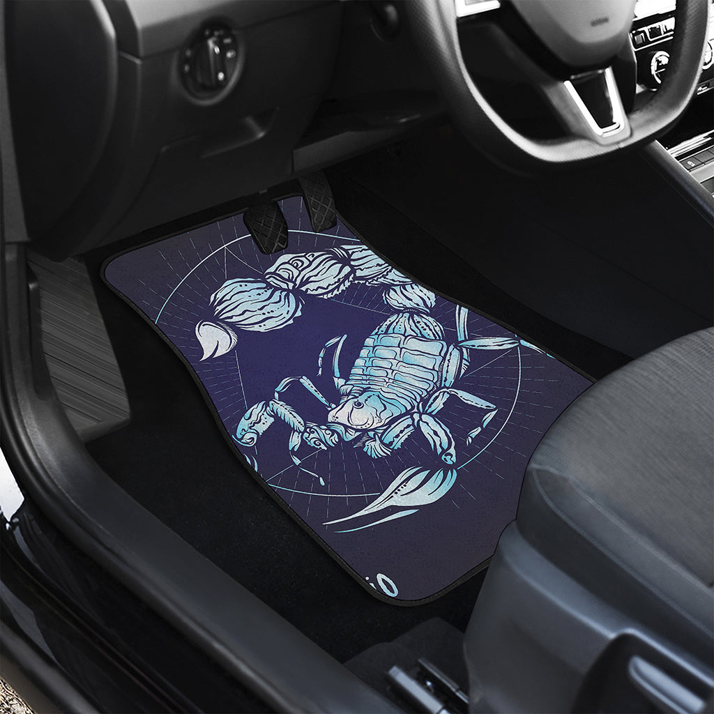 Astrological Scorpio Sign Print Front and Back Car Floor Mats