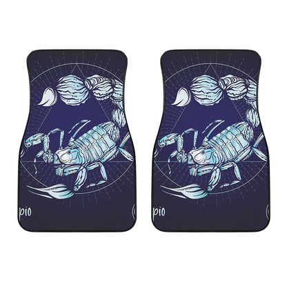 Astrological Scorpio Sign Print Front Car Floor Mats