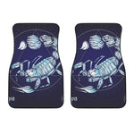 Astrological Scorpio Sign Print Front Car Floor Mats