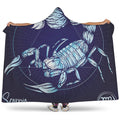 Astrological Scorpio Sign Print Hooded Blanket