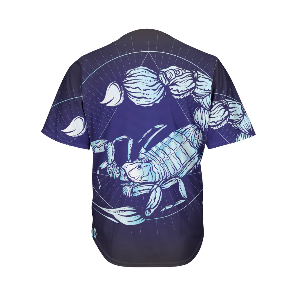 Astrological Scorpio Sign Print Men's Baseball Jersey