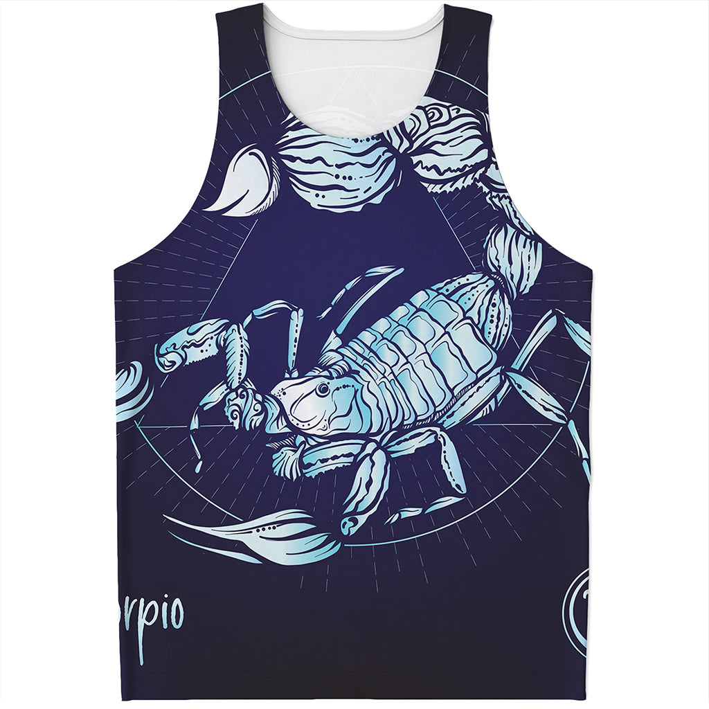 Astrological Scorpio Sign Print Men's Tank Top