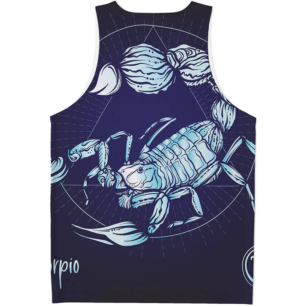 Astrological Scorpio Sign Print Men's Tank Top